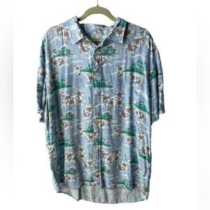 Margaritaville BBQ Shirt Floral Hawaiian 2XL